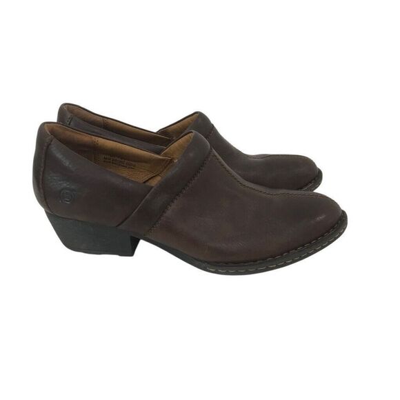 Born Distressed Leather Slip On Booties Womens Size 9.5 - Picture 6 of 6